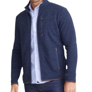 UNTUCKit Men's Kezoh Style 35646 Regular Fit Polyester Full Zip Jacket Navy